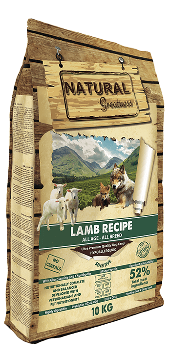 Natural Greatness Sensitive Cordero pienso sin cereales para perros sensibles