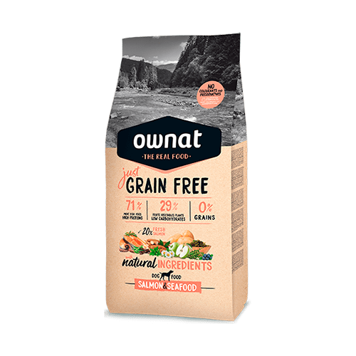 Ownat Just Grain Free Salmon & Seafood pienso