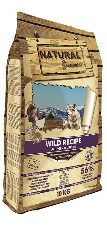 Natural Greatness Receta Salvaje pienso sin cereales para perros