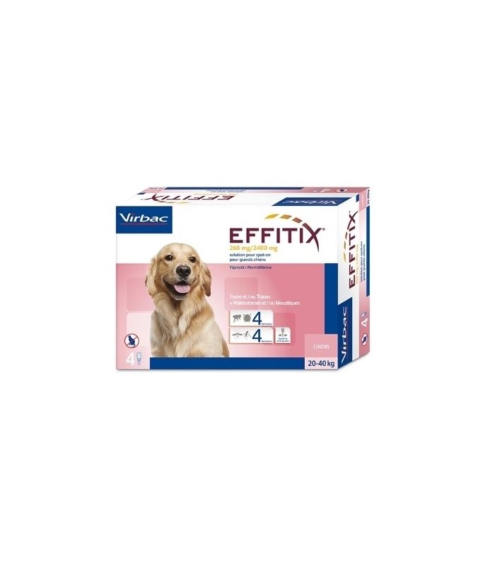 EFFITIX L pipetas antiparasitarias para perros grandes de 20 a 40 kg