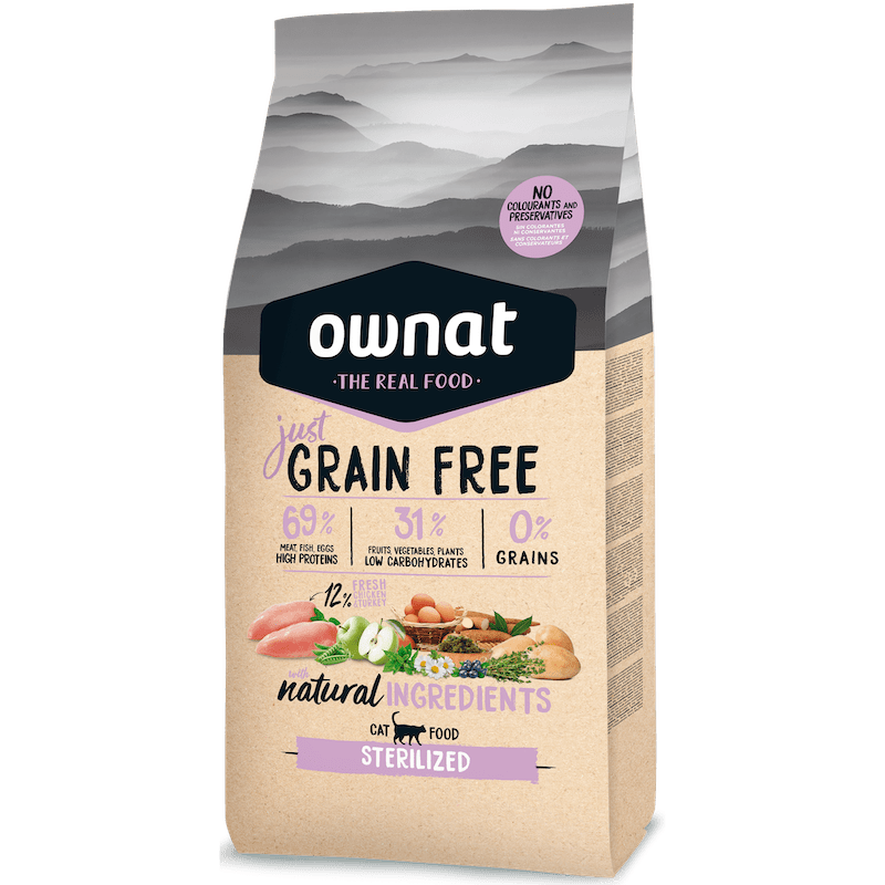 Ownat Just Grain Free Sterilized gato pienso