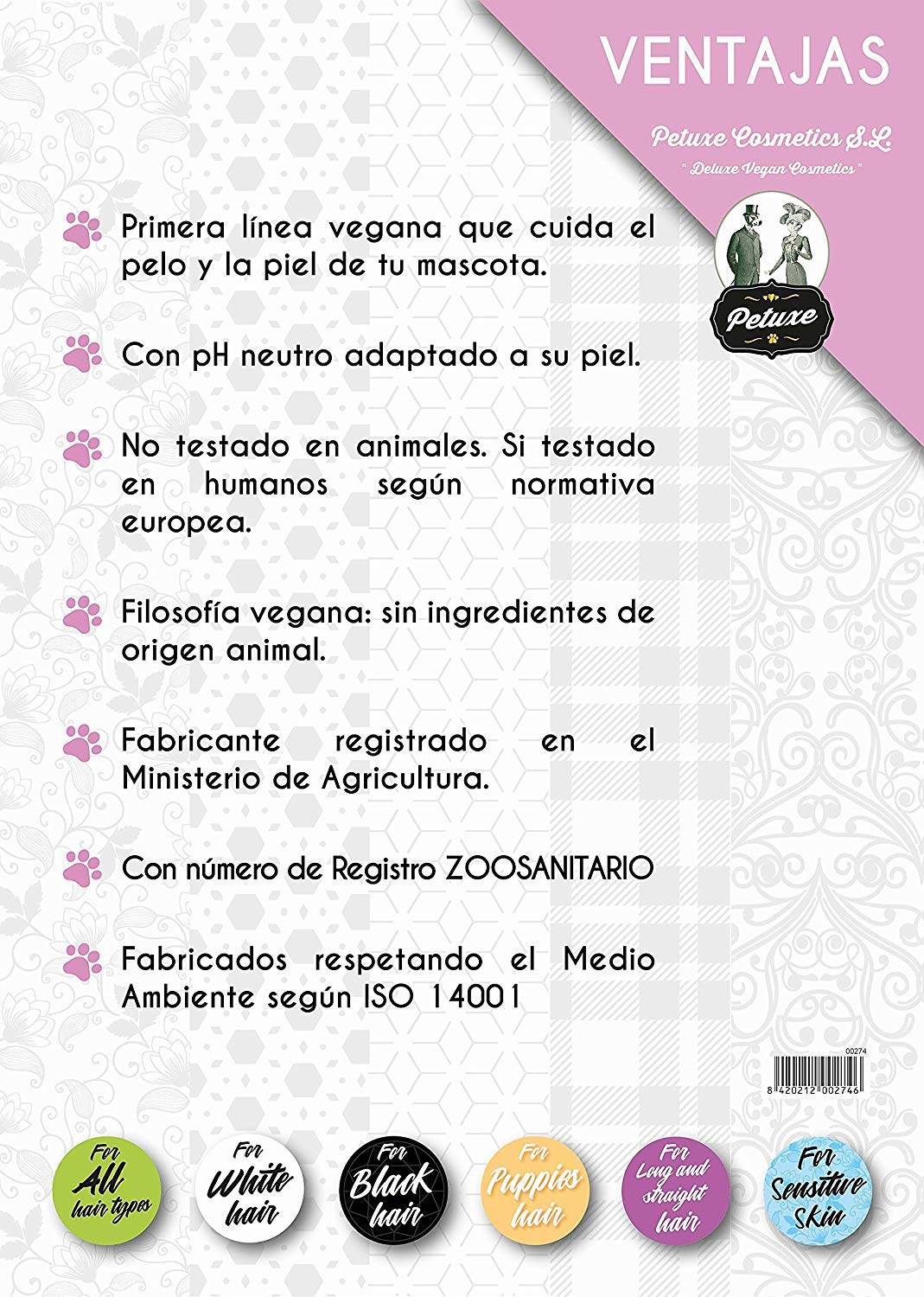 PETUXE CHAMPÚS PREMIUM volumen - Imagen 2