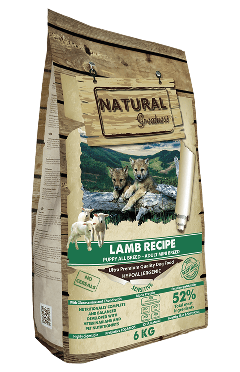 Natural Greatness Mini Cordero pienso sin cereales para perros pequeños