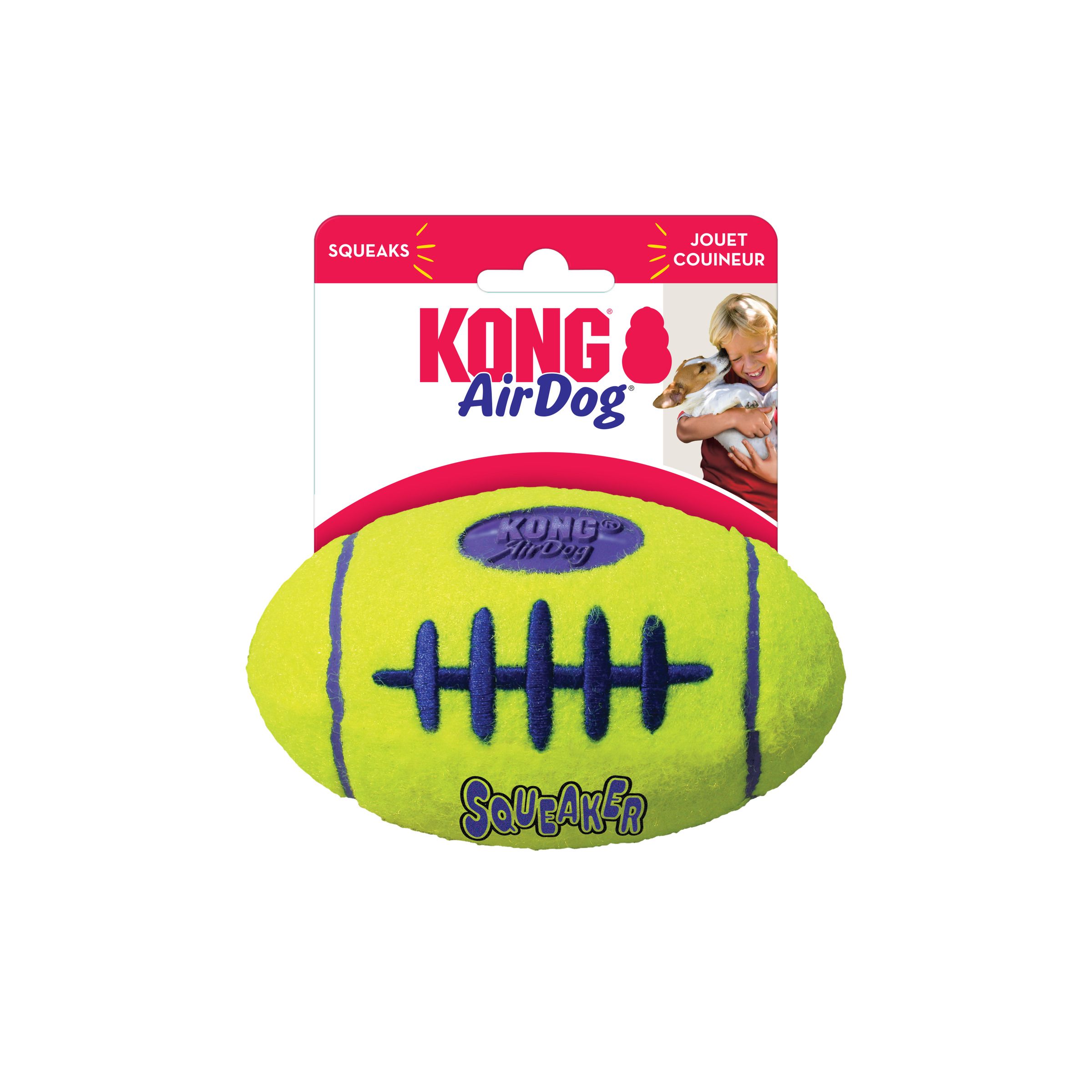 KONG AirDog Squeakair Football