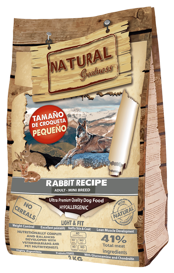 Natural Greatness Receta de Conejo Mini – Pienso LIGHT para perros mini y medianos - Imagen 2