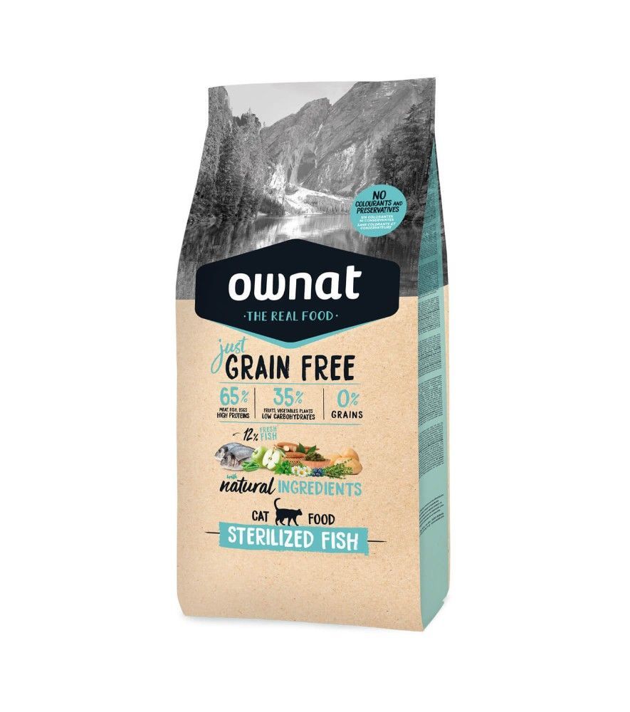 Ownat Just Grain Free Sterilized Fish gato pienso